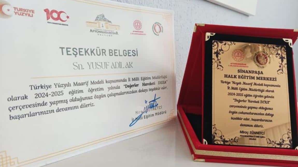 ÖDÜL ALDIK